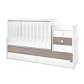 Letto MAXI PLUS NEW white+coffee